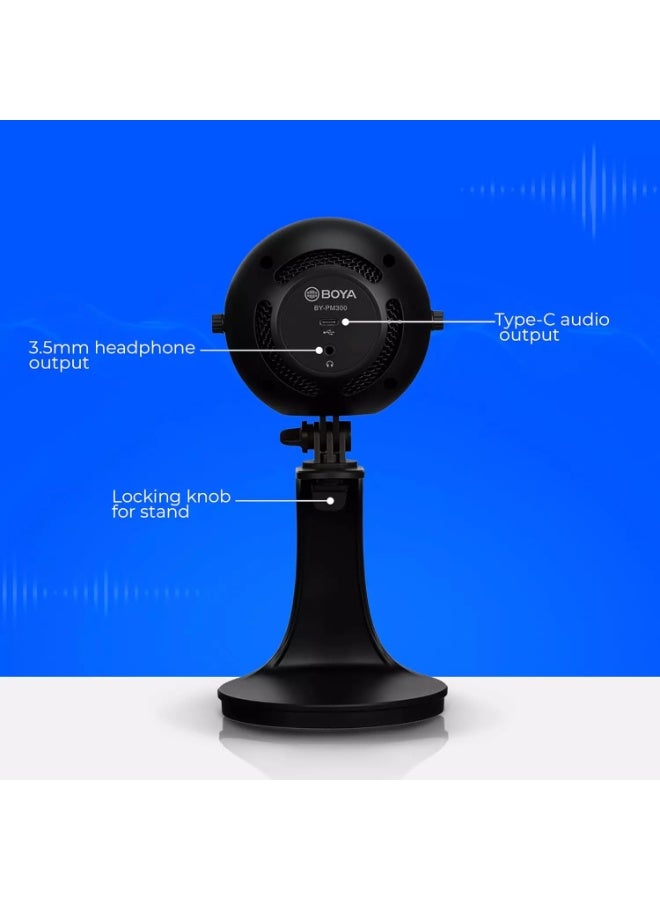 BOYA PM300 USB Condenser Microphone for YouTube | Podcast mic Set | Microphone for Recording | Gaming Mic for Pc | Condenser Mic with Desktop Stand Compatible with Windows and Mac Computers - Image 2